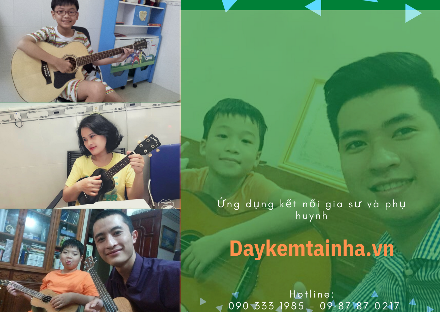 day kem guitar tai nha